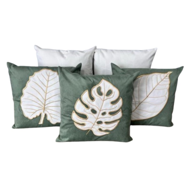 Set mit 5 Bestickten Kissenbezügen Vicentini