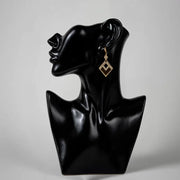 Dekorative Keramikvase Gesicht in Schwarz