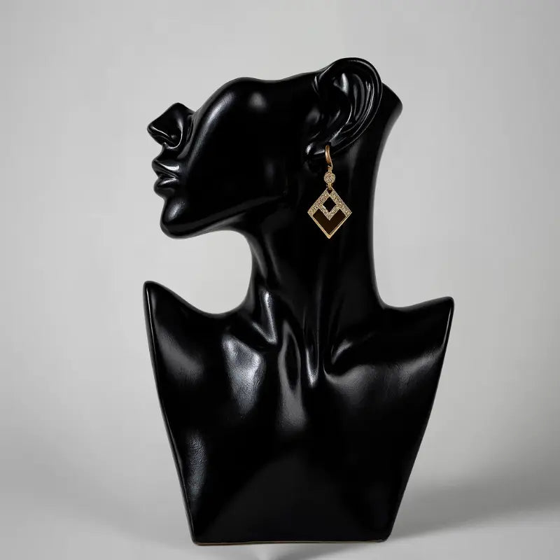 Dekorative Keramikvase Gesicht in Schwarz